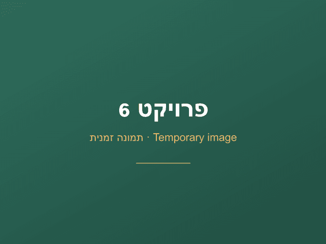 תמונה זמנית — פרויקט דמה 6 [auto:hero-project-6]